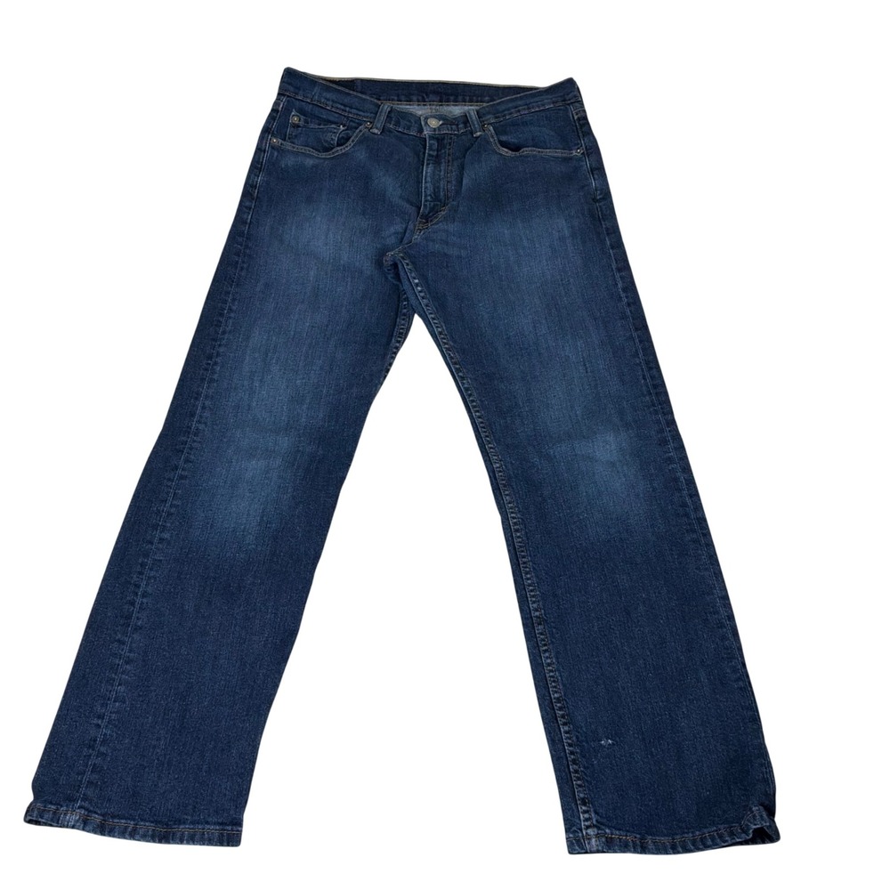 Levi's 505 Regular Fit Jeans Mens 33x30 Blue Good Straight Leg Denim - Picture 5 of 10